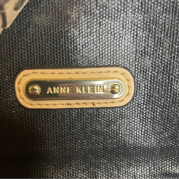 Anne Klein Black and Tan purse with straps PRELOVED see photos - Picture 9 of 13